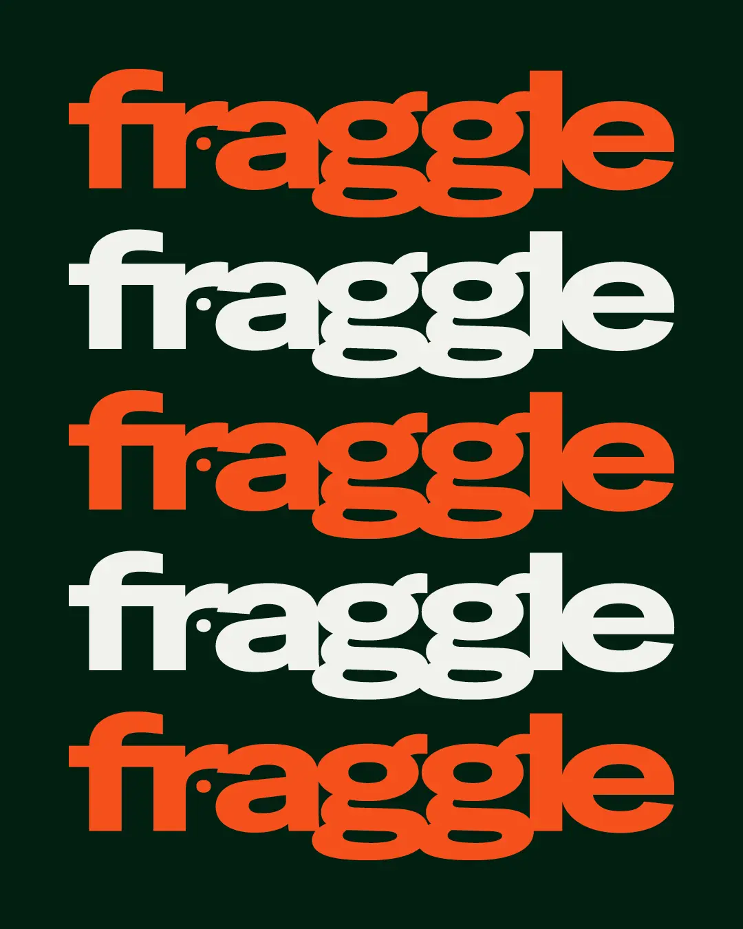 Logo Fraggle répété plusieurs fois